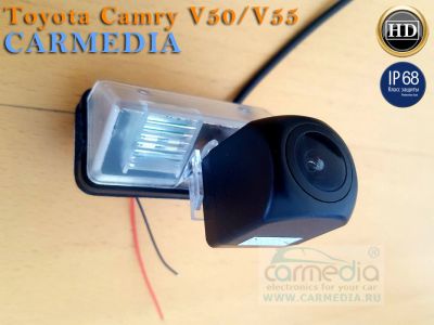 Камера заднего вида CarMedia CM-7255K CCD-sensor Night Vision (ночная съёмка) для автомобилей Citroen C4/C4L 2010-2015, DS4 2012-2015 в планку над номером, купить CarMedia CM-7255K CCD-sensor Night Vision (ночная съёмка), доставка CarMedia CM-7255K CCD-se