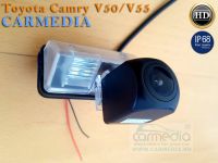 Citroen C4/C4L 2010-2015, DS4 2012-2015 CarMedia CM-7255K CCD-sensor Night Vision (ночная съёмка) с линиями разметки (Линза-Стекло) Цветная штатная камера заднего вида вместо плафона подсветки номера
