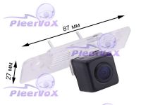 Pleervox PLV-AVG-SK Цветная штатная камера заднего вида для автомобилей Skoda Octavia A5, Roomster, Ford Transit ночной съемки (линза - стекло). Изображение 1