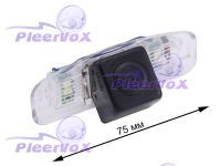 Pleervox PLV-IPAS-HON01 Цветная штатная камера заднего вида для автомобилей Honda Accord VIII 2008-2011, планка хром (если такая стояла) ночной съемки (линза - стекло) с динамической разметкой. Изображение 1