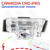  Nissan Almera, Sentra (с 2015 г.в.) Цветная штатная камера заднего вида с динамическими линиями (ночная съемка, линза-стекло) CARMEDIA CMD-IPAS-NIS05. Изображение 2