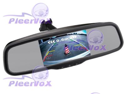 Pleervox PLV-MIR-50STCBL Зеркало заднего вида с LCD 5" монитором со штатным крепежом и громкой связью