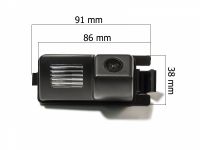 AVIS CCD штатная камера заднего вида с динамической разметкой AVS326CPR (#062) для автомобилей Nissan 350Z 2002 - 2009, 370Z 2009 - …, Cube 2009 - 2014, GT-R 2008 - …, Patrol 2004 - 2010, Tiida 2004 - 2014. Изображение 1