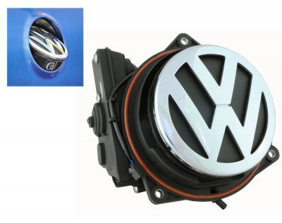 INTRO VDC-200 Цветная штатная камера переднего вида для автомобилей VW Golf VI, Passat B7, Jetta, Tiguan (в эмблему) моторизованная