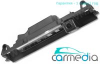 CarMedia CM-7545S-PRO CCD-sensor Night Vision (ночная съёмка) с линиями разметки (Линза-Стекло) Цветная штатная камера заднего вида для автомобилей Toyota Yaris, Vitz вместо плафона подсветки номера