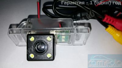 CarMedia CM-7563C-LED Night Vision (ночная съёмка) с линиями разметки (Линза-Стекло) Цветная штатная камера заднего вида для автомобилей Nissan Qashqai, Patrol 10-, X-trail, Juke, Note в плафон подсветки номера