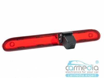 Камера заднего вида CARMEDIA CM-456-BXF CCD-sensor Night Vision (ночная съёмка) в стоп-сигнал для автомобилей Citroen Jumpy III 2016 +, Peugeot Traveller /Expert III (16+), Opel Vivaro (20+) в планку над номером, купить CARMEDIA CM-456-BXF CCD-sensor Nigh