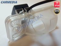 CarMedia CMA-7546K CCD-sensor Night Vision (ночная съёмка) с линиями разметки (Линза-Стекло широкоугольная) Цветная штатная камера заднего вида для автомобилей HYUNDAI SANTA FE (12-...), CRETA (2016-...) вместо плафона подсветки номера. Изображение 1