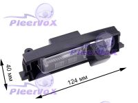 Pleervox PLV-AVG-TYR4 Цветная штатная камера заднего вида для автомобилей Toyota RAV4 ночной съемки (линза - стекло). Изображение 1