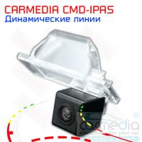  Peugeot 207CC, 301, 308, 407, 408, 508, 3008 Цветная штатная камера заднего вида с динамическими линиями (ночная съемка, линза-стекло) CARMEDIA CMD-IPAS-PEG02