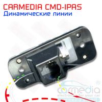  HYUNDAI Santa Fe New (до 2013 г.в.), Azera, Grandeur Цветная штатная камера заднего вида с динамическими линиями (ночная съемка, линза-стекло) CARMEDIA CMD-IPAS-HYN01. Изображение 2