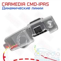  Toyota Highlander (с 2010 г.в.), Prado 150 (до 2010 г.в.), Harrier (1998-2003 г.в.), Lexus RX300 … Цветная штатная камера заднего вида с динамическими линиями (ночная съемка, линза-стекло) CARMEDIA CMD-IPAS-THIGH02. Изображение 1