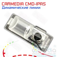  Chevrolet Aveo (с 2012 г.в.), Trail Blaser, Cruze hatch Цветная штатная камера заднего вида с динамическими линиями (ночная съемка, линза-стекло) CARMEDIA CMD-IPAS-OPL03. Изображение 1