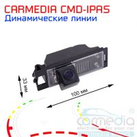  Hyundai IX35 (до 2013 г.в.) Цветная штатная камера заднего вида с динамическими линиями (ночная съемка, линза-стекло) CARMEDIA CMD-IPAS-HYN03. Изображение 1