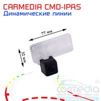 Subaru Forester 2013-2014 (SH) Цветная штатная камера заднего вида с динамическими линиями (ночная съемка, линза-стекло) CARMEDIA CMD-IPAS-SUB05. Изображение 1