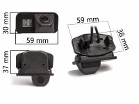 AVIS CCD штатная камера заднего вида с динамической разметкой AVS326CPR (#087) для автомобилей Toyota Avensis 2003-2008, Corolla 2001-2007. Изображение 1