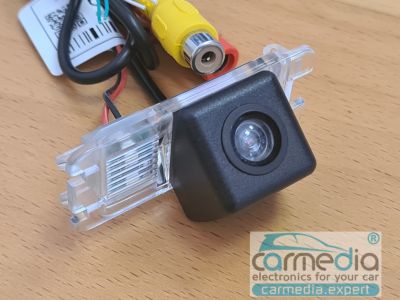Камера заднего вида CarMedia CMD-7222KL CCD-sensor Night Vision (ночная съёмка) для автомобилей Ford Mondeo IV (с 2007г.в. по 2015г.в.), Fiesta, Focus II (Хэтчбэк), S-Max, Kuga (до 2016г.в.) в планку над номером, купить CarMedia CMD-7222KL CCD-sensor Nigh