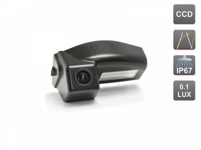 AVEL (AVIS) CCD штатная камера заднего вида с динамической разметкой AVS326CPR (#045) для автомобилей Mazda 2 2007 - 2014, Mazda 3 2003 - 2013