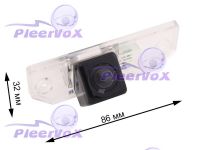 Pleervox PLV-AVG-F02 Цветная штатная камера заднего вида для автомобилей Ford Focus II (Sedan), C-Max ночной съемки (линза - стекло). Изображение 1