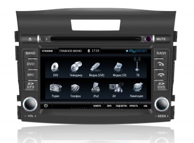 Штатное головное устройство MyDean 7184 для автомобиля Honda CR-V (2012+) + Карты навигации Navitel 5.x Пробки (Лицензия)