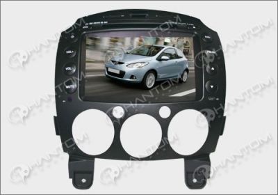 Штатное головное мультимедийное устройство Mazda 2 Phantom DVM-2500G HDi  800x480 (Интернет) Mazda 2 + Карты навигации Navitel 5 (Лицензия) Интернет