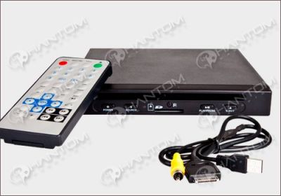 Автомобильный DVD плеер PHANTOM DVSI-500 с возможностью подключения iPhone (iPod) для воспроизведения видео и аудио