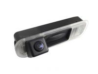 Камера заднего вида MyDean VCM-448C для установки в Ford Focus 3 New в ручку открывания багажника (стекло) с линиями разметки